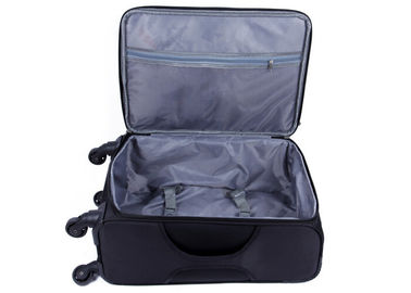 Travelling 4 wheel trolley luggage case with standard zipper lock to sideway OEM